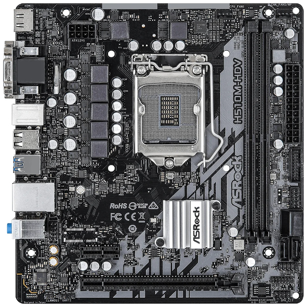 Материнская плата H510 S1200 MATX H510M-HDV/M.2 ASROCK