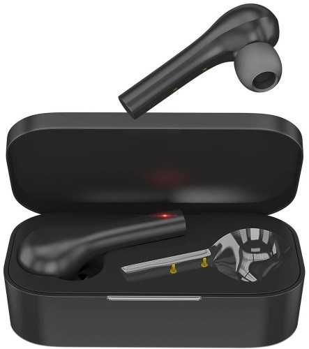 Наушники Hiper TWS PULL Black Bluetooth 5.0 гарнитура Li-Pol 2x40mAh+400mAh, черный