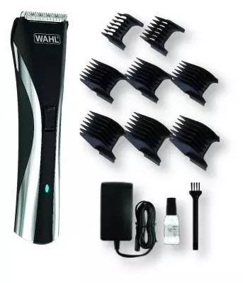 Машинка для стрижки Wahl 9698-1016 серебристый/черный (насадок в компл:8шт)