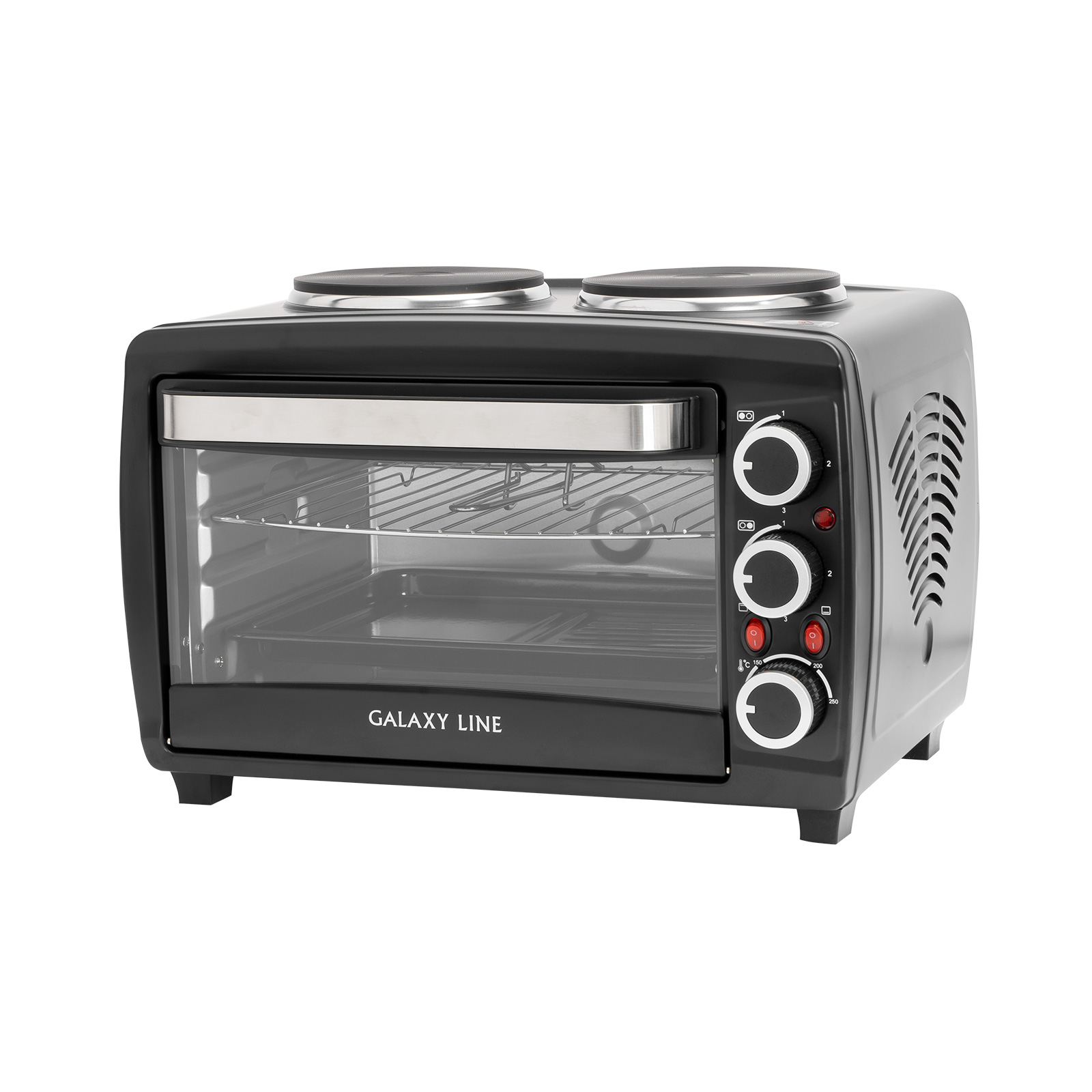 Мини-печь Galaxy Line GL 2606 26л. 3100Вт черный/серебристый