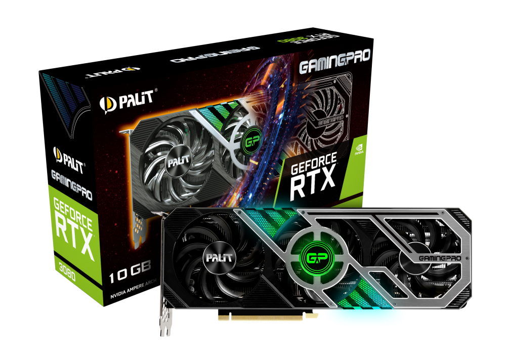 Видеокарта nVidia GeForce RTX3080 Palit GamingPro PCI-E 10240Mb (NED3080019IA-132AA)