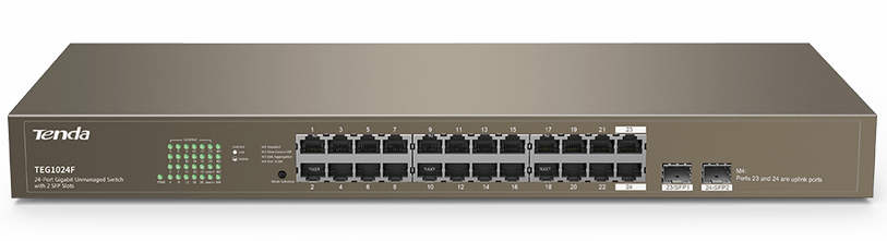 Коммутатор 24PORT 1000M 2SFP G1024F IP-COM