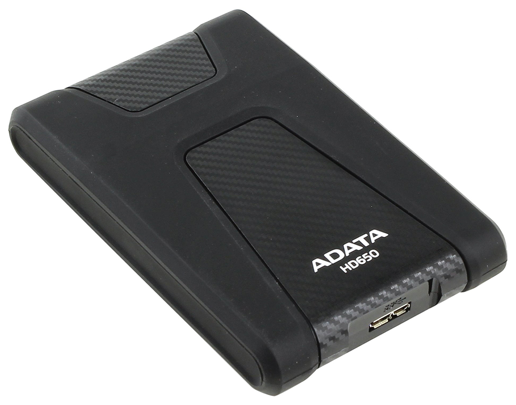 Жесткий диск внешний HDD ADATA USB3.1 1TB DashDrive HD650 Black