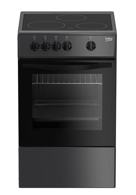 Электрическая плита Beko FCS47007A [50 см, ст-керамика, конф.-3 шт, 54 л, ящик, антрацит]