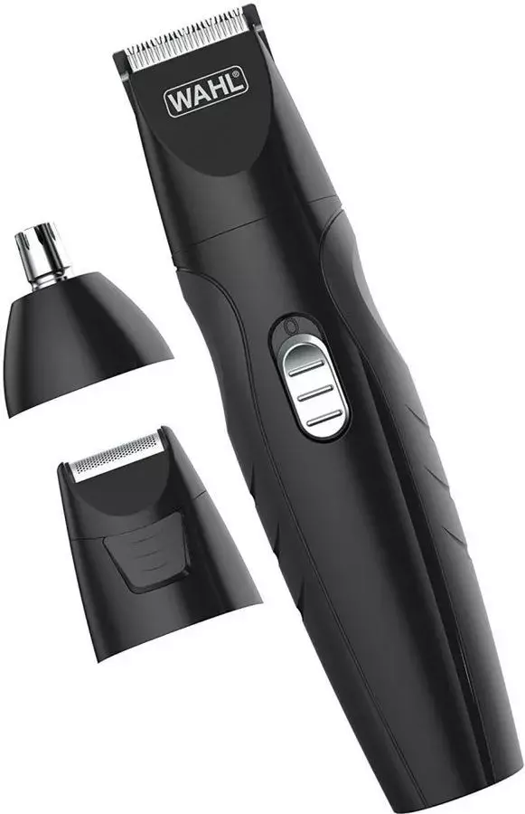 Машинка для стрижки Wahl All in One rechargeable черный (насадок в компл:4шт)