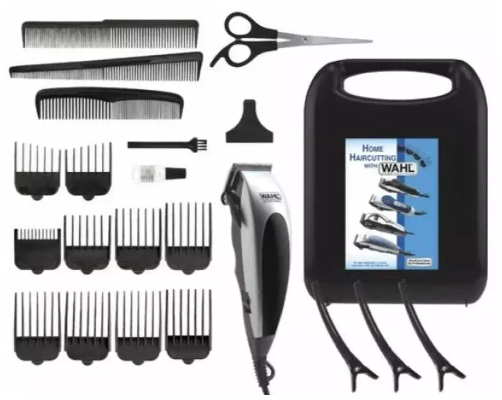 Машинка для стрижки Wahl HomePro Clipper серебристый/черный (насадок в компл:10шт)