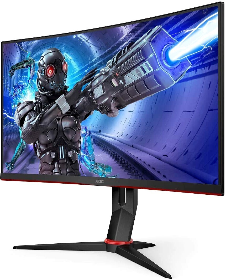 Монитор AOC 27" C27G2ZE/BK [Curved 1500R, 240Hz, 1920x1080, VA, 1 ms GtG, 0,5 MPRT, 300 cd/m², 178/178, FreeSync Premium, Tilt, Swivel, HDMI 2x 2.0, DisplayPort (1.2)]