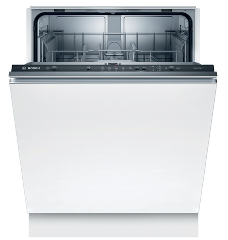 Встраиваемая посудомоечная машина Bosch Serie 2 SMV25BX01R [60 см, 12 комп., пр.-5, инвертор, конденс., полн.(корпус+шланг)]