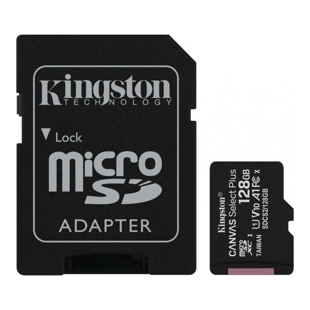 Карта памяти MICRO SDXC 128GB UHS-I W/ADAPTER SDCS2/128GB KINGSTON