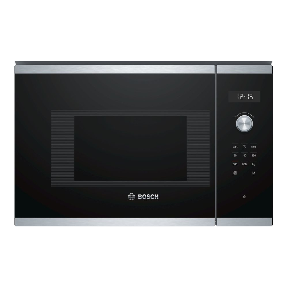Микроволновая печь встраиваемая Bosch BFL524MS0, черный/серебристый