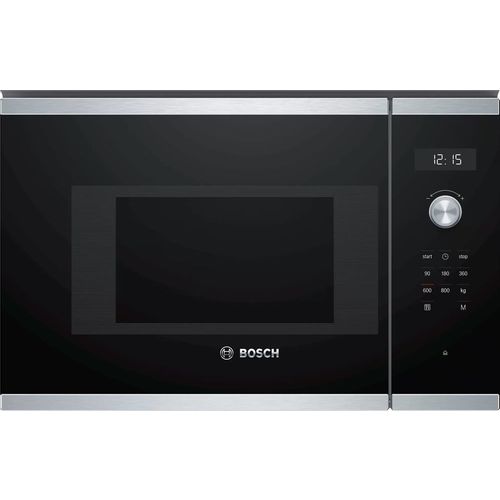 Микроволновая печь встраиваемая Bosch BFL524MS0, черный/серебристый