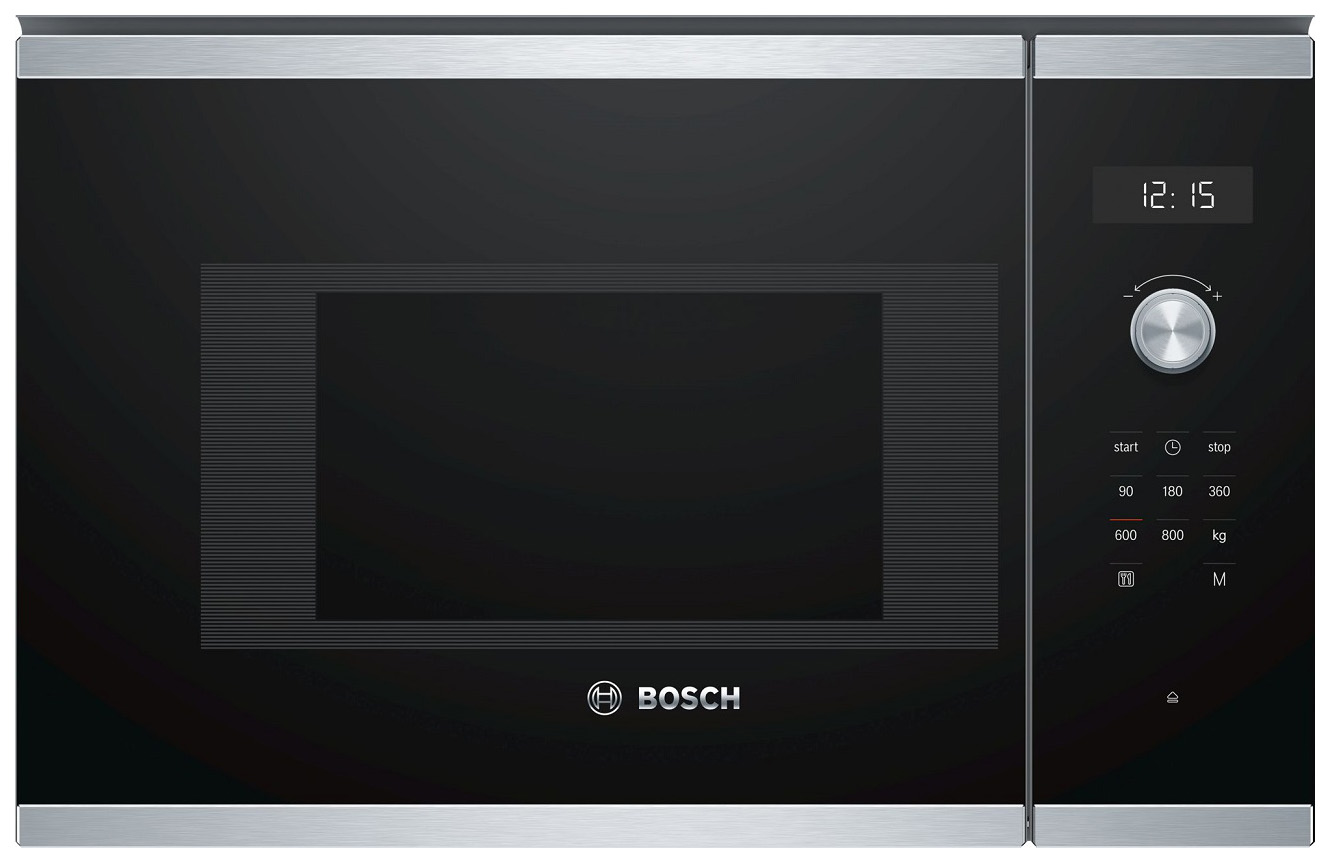 Микроволновая печь встраиваемая Bosch BFL524MS0, черный/серебристый
