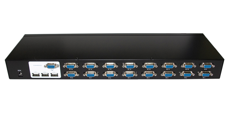 KVM-450/C1A 16-портовый переключатель KVM с портами PS2/USB, RTL