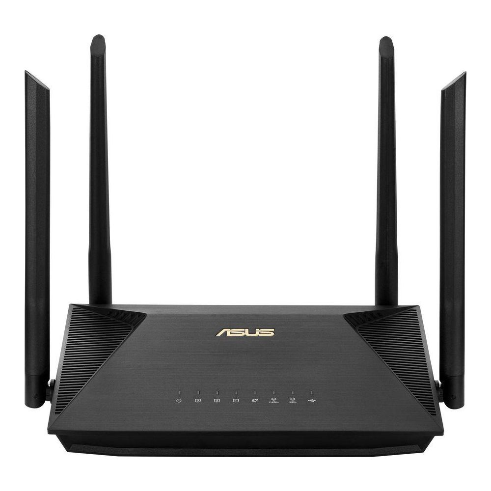 Wi-Fi роутер ASUS RT-AX53U [3x1000 Мбит/с, 6 (802.11ax), Wi-Fi 1775 Мбит/с, USB 2.0 x1, 3G, 4G/LTE, IPv6]