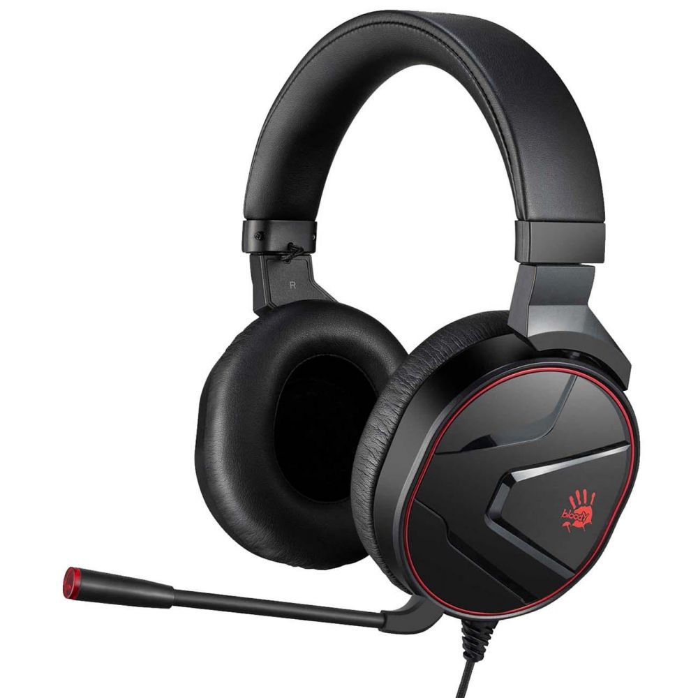Наушники с микрофоном A4Tech Bloody G600i черный 1.3м мониторные USB оголовье (G600I)