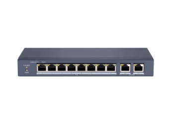 Коммутатор HiWatch DS-S1008P 8x100Mb 2G 8PoE+ 60W неуправляемый