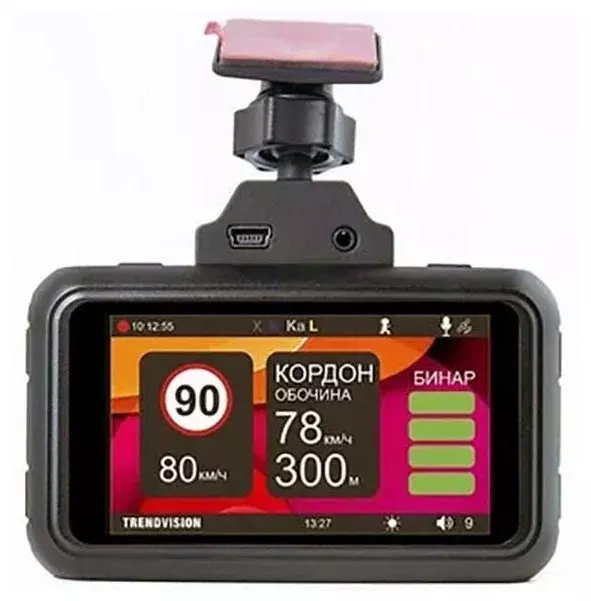 Видеорегистратор с радар-детектором TrendVision Hybrid Signature EVO Wi GPS черный