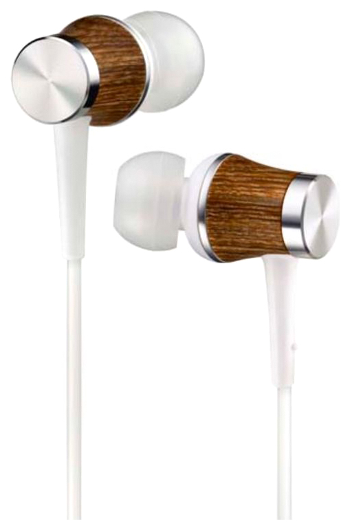 Наушники JVC проводные внутриканальные, модель HA-FW7-T-F, серия WOOD. Цвет: белый.
