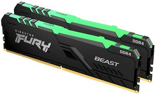 Оперативная память 32Gb DDR4 2666MHz Kingston Fury Beast RGB (KF426C16BB1AK2/32) (2x16Gb KIT)