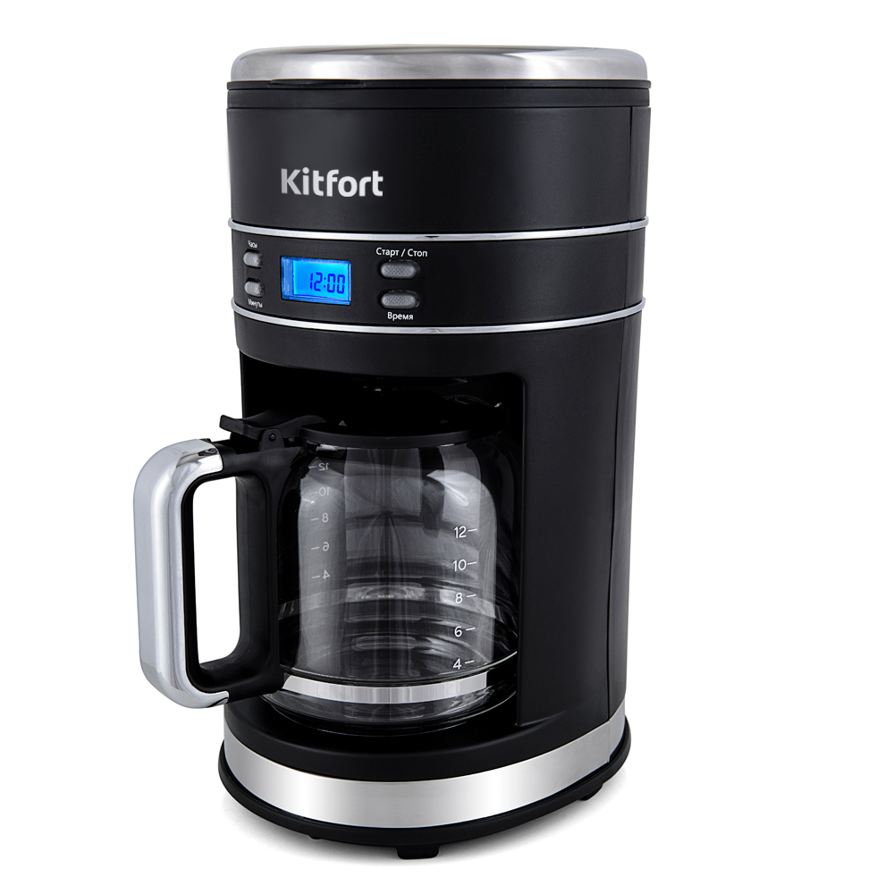 Кофеварка капельная Kitfort КТ-704-2 1000Вт черный