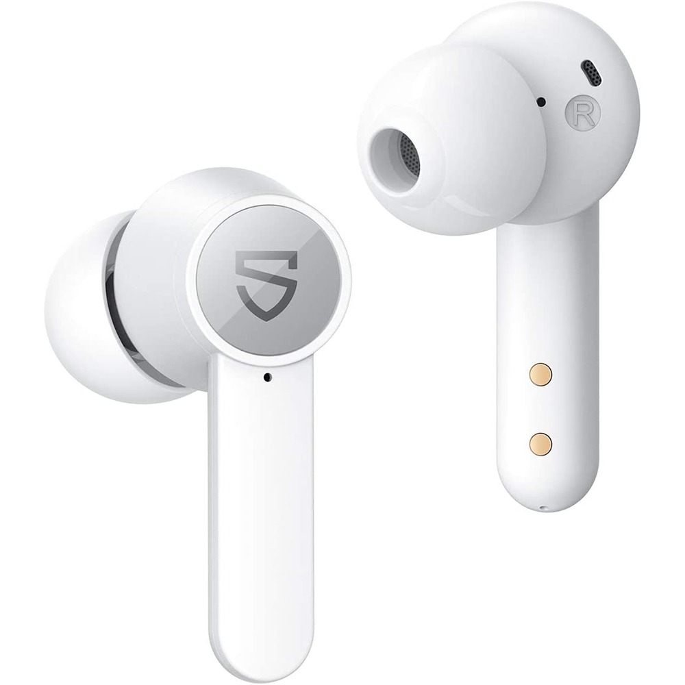 Наушники SoundPEATS TWS Q, AB1532, Bluetooth 5.0, 300мАч,d10мм, IPX5, белый