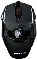 Mad Catz  R.A.T. 2+ Игровая мышь чёрная (PMW3325, USB, 3 кнопки, 5000 dpi, красная подсветка)