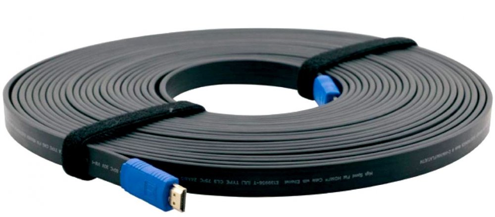 Кабель цифровой аудио-видео Kramer HDMI (M-M) Flat 15.2m (C-HM/HM/FLAT/ETH-50)