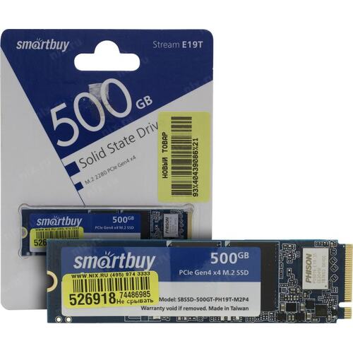 SSD M.2 Smartbuy 500Gb Stream E19T <SBSSD-500GT-PH19T-M2P4>
