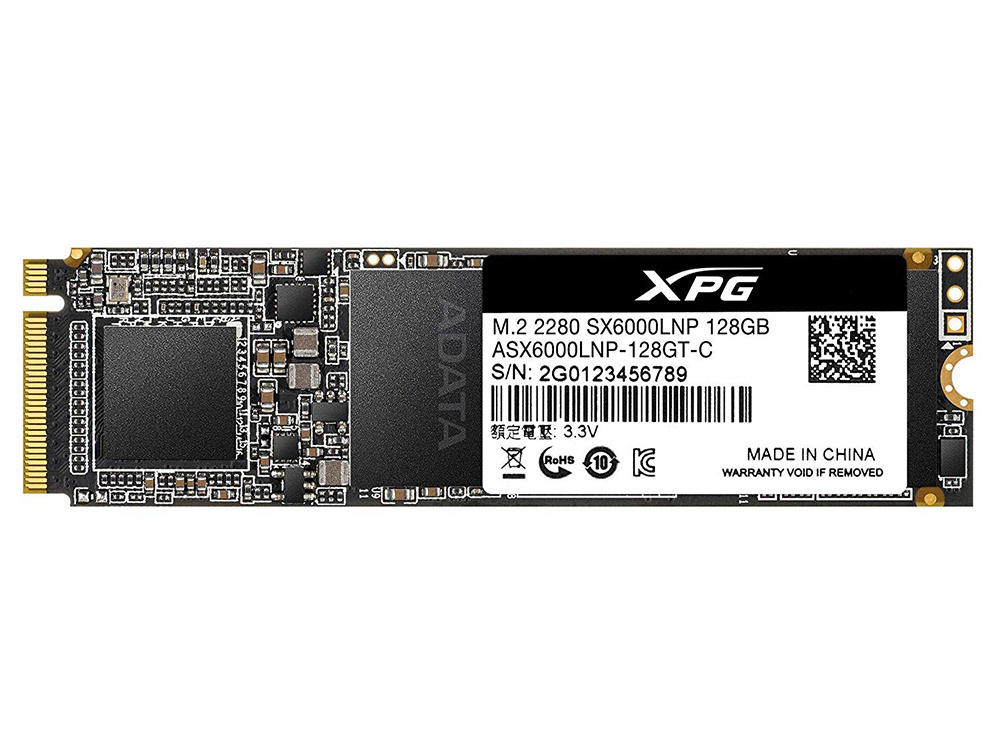Накопитель SSD A-Data PCI-E x4 128Gb ASX6000LNP-128GT-C XPG SX6000 Lite M.2 2280