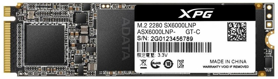 Накопитель SSD A-Data PCI-E x4 128Gb ASX6000LNP-128GT-C XPG SX6000 Lite M.2 2280