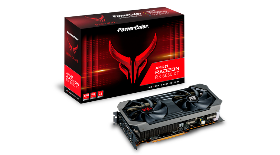 Видеокарта Radeon RX6650XT 8GB Hellhound GDDR6 128-bit HDMI DPx3