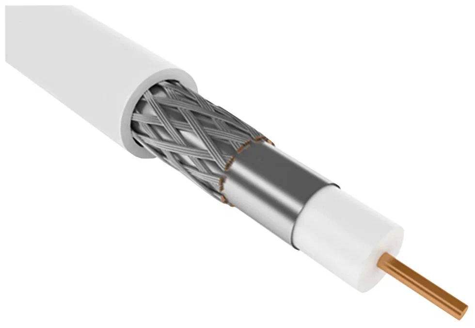 Кабель коаксиальный ITK CC1-R5F1-111-300-G RG-59 F/UTP общий экран 75Om PVC внутренний 300м белый