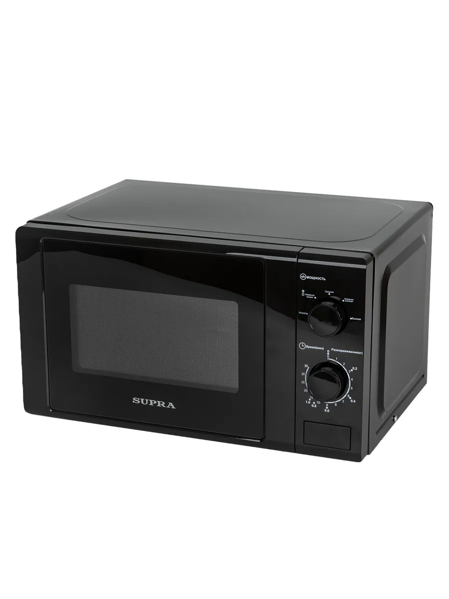 Микроволновая печь SUPRA 20MB21 [20 л, 700 Вт, переключатели - поворотный механизм, черный]