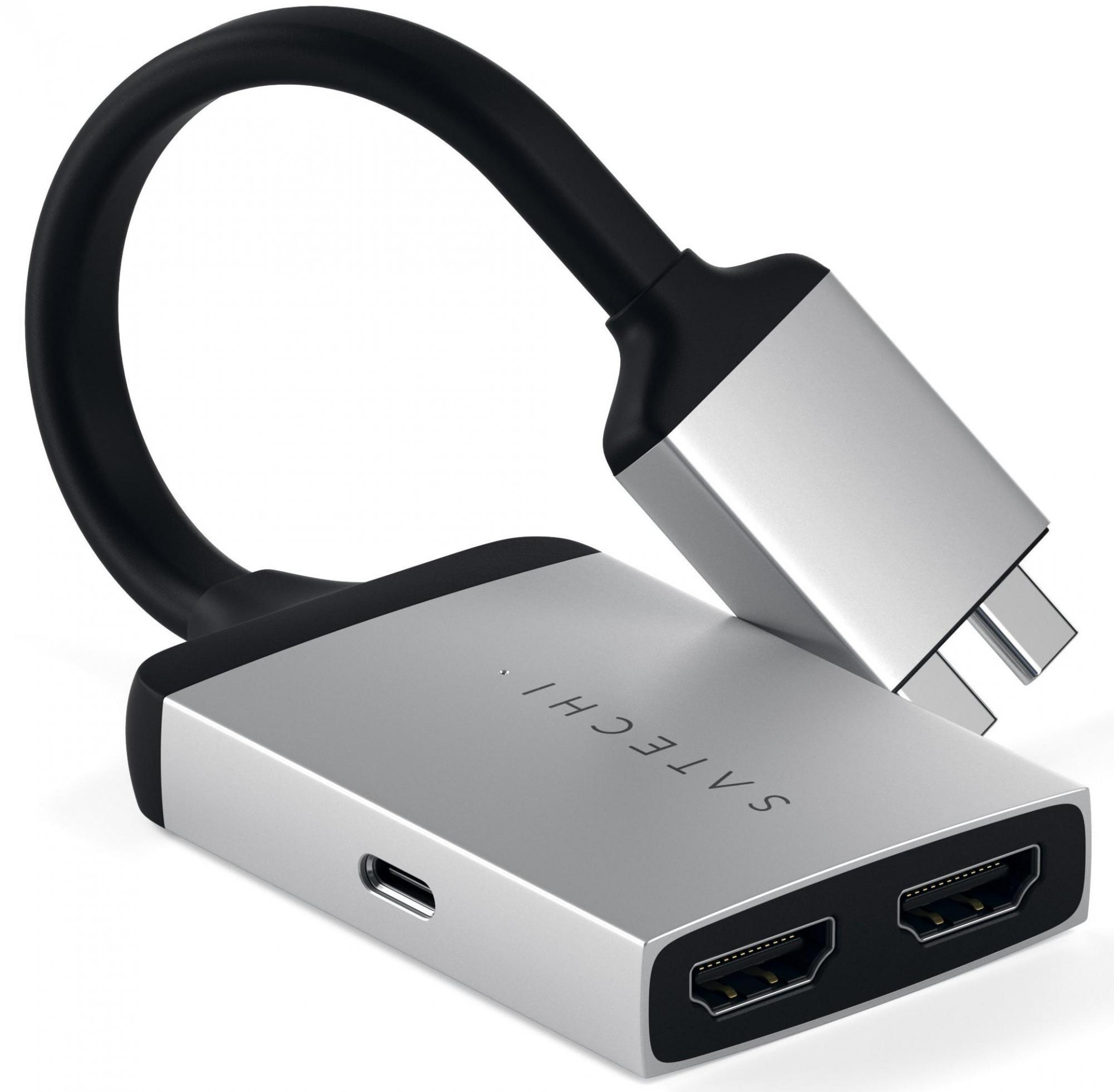Адаптер Satechi Type-C Dual HDMI Adapter для MacBook (ST-TCDHAS)