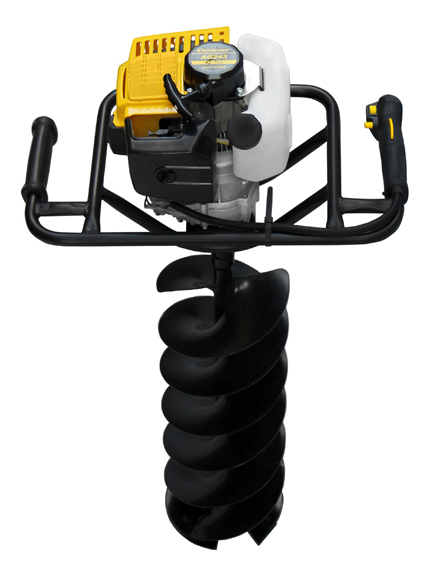 CHAMPION Мотобур AG243 { 1,25кВт 42,7см? 9,2кг шнек150*550 }