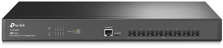 Коммутатор TP-Link TL-SX3008F 8SFP+ управляемый