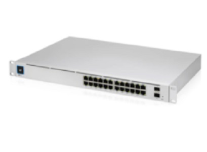 Коммутатор 24PORT 1000M 2SFP POE USW-PRO-24-POE UBIQUITI