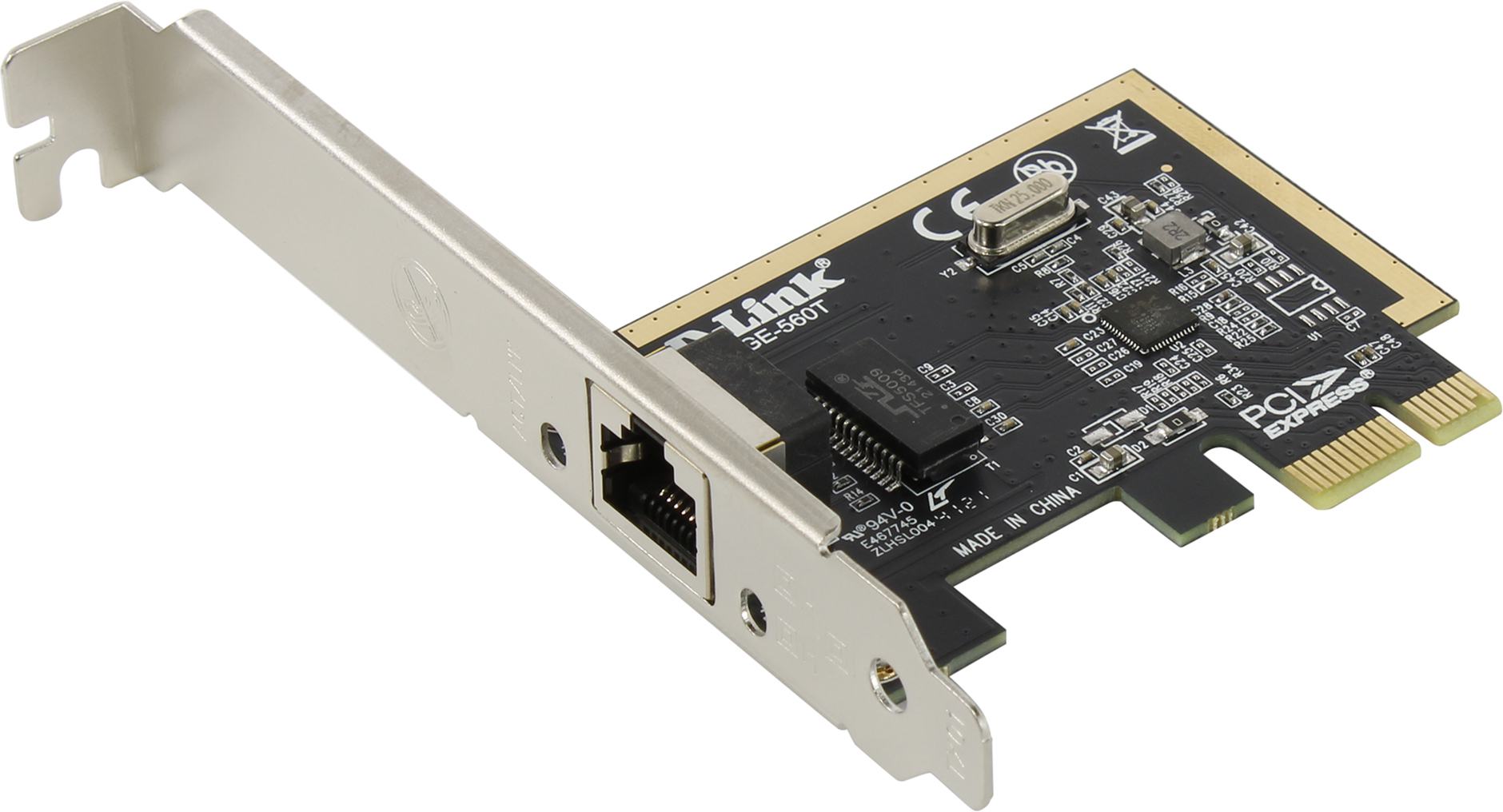 Сетевая карта D-Link DGE-560T/20/D2A, Managed Gigabit PCI-Express NIC / 20pcs in package