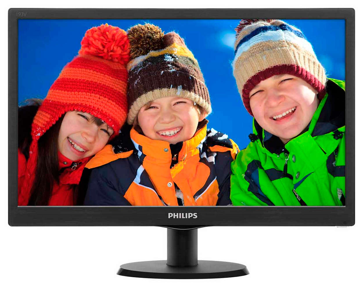 Монитор 18,5" Philips 193V5LSB2 1366x768 TN LED 16:9 5ms VGA 10M:1 90/65 200cd Black