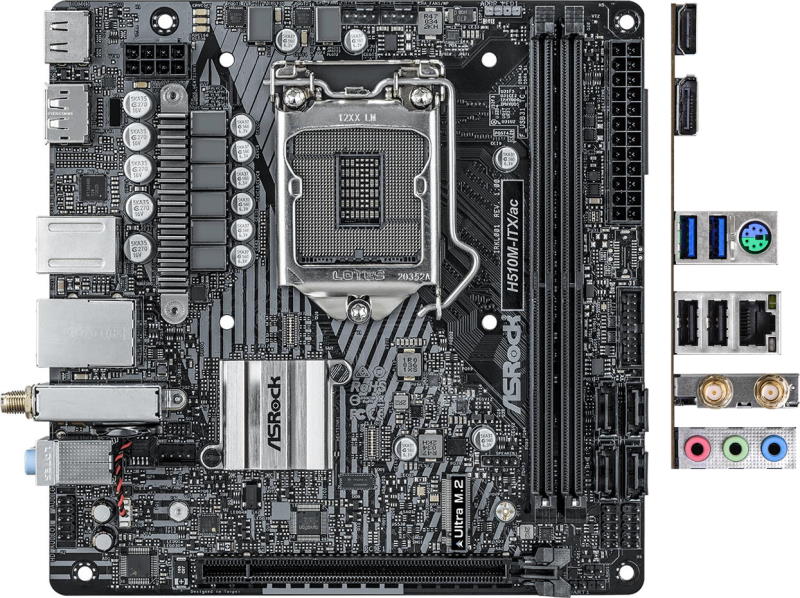 Материнская плата ASRock H510M-ITX/AC