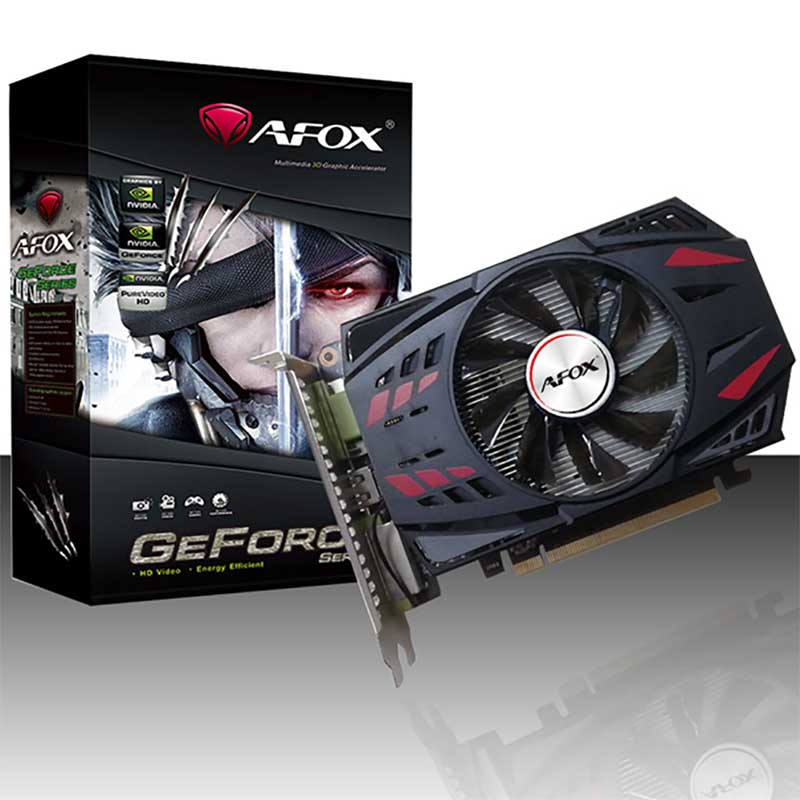 Видеокарта AFOX  NVIDIA Geforce GT730 2GB GDDR5 128Bit DVI HDMI VGA LP Single Fan PCI-E 16x AF730-2048D5H5