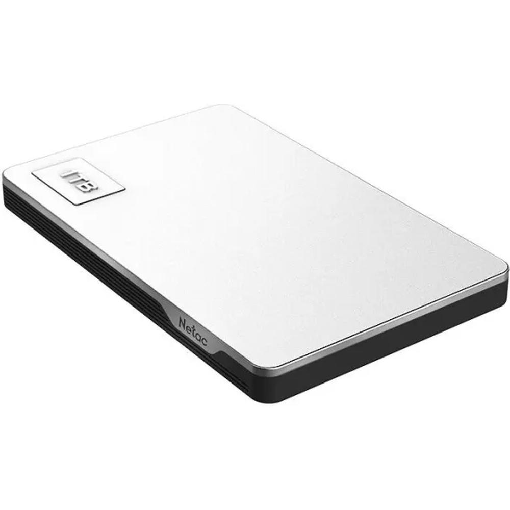 External HDD 2.5" Netac 4.0Tb K338 <NT05K338N-004T-30SL> USB3.0, Silver-Grey