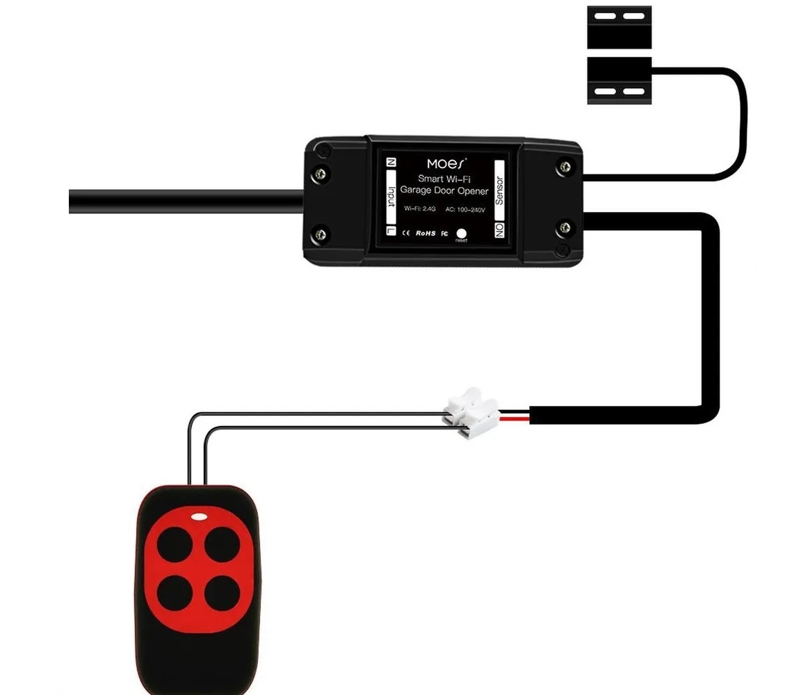 Контроллер Moes Умный открыватель гаражных дверей Wi-Fi SMART GARAGE DOOR OPENER модели MS-102