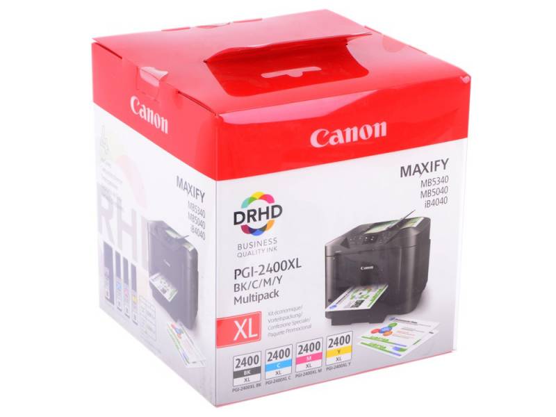 Картридж струйный Canon PGI-2400XL 9257B004 черный/голубой/пурпурный/желтый набор