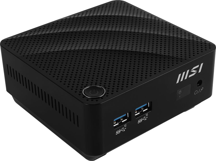 Неттоп MSI Cubi N JSL-048XRU slim Cel N4500 (1.1) 4Gb SSD128Gb UHDG noOS GbitEth WiFi BT 40W черный