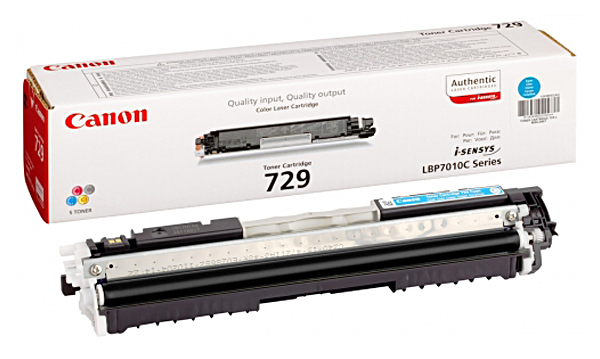 Картридж лазерный Canon 729C 4369B002 голубой (1000стр.) для Canon i-Sensys LBP-7010C/7018C