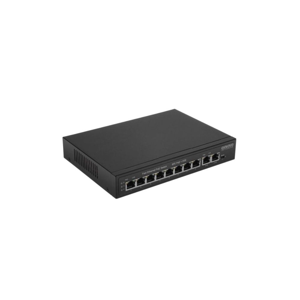 Коммутатор OSNOVO PoE коммутатор, 8 x FE с поддержкой PoE (IEEE 802.3af/at)