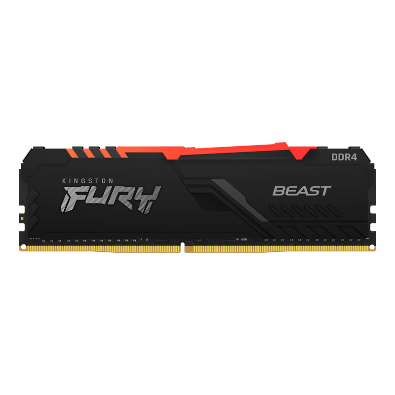 Оперативная память 16Gb DDR4 3600MHz Kingston Fury Beast RGB (KF436C18BBA/16)