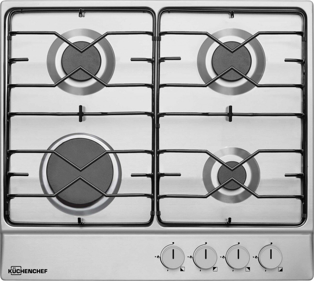 Газовая варочная панель Kuchenchef KHG610X, серебристый