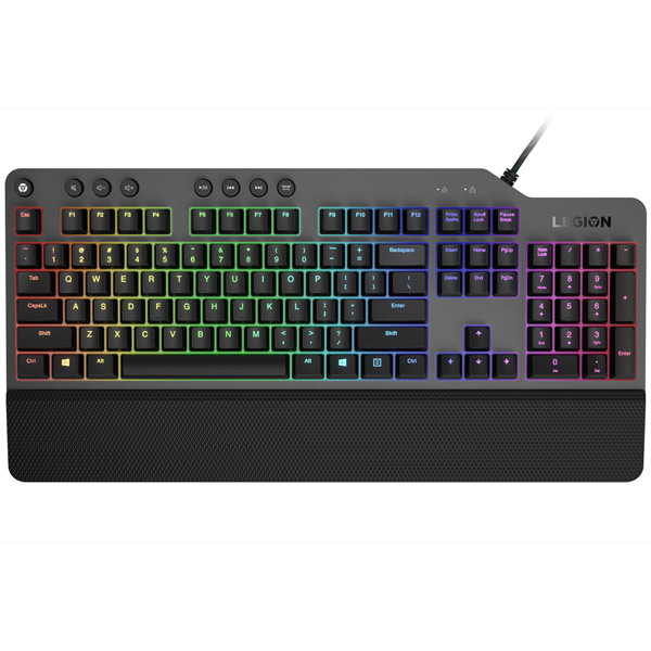 Клавиатура Lenovo Legion K500 RGB механическая черный USB Multimedia for gamer LED